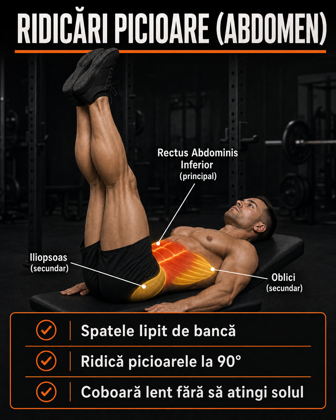 Ridicări Picioare (Abdomen)